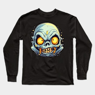 Eerie Halloween Ghoul Art Long Sleeve T-Shirt